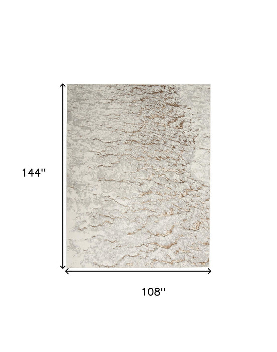 9' X 12' Abstract Area Rug (551440) - Gray / Brown