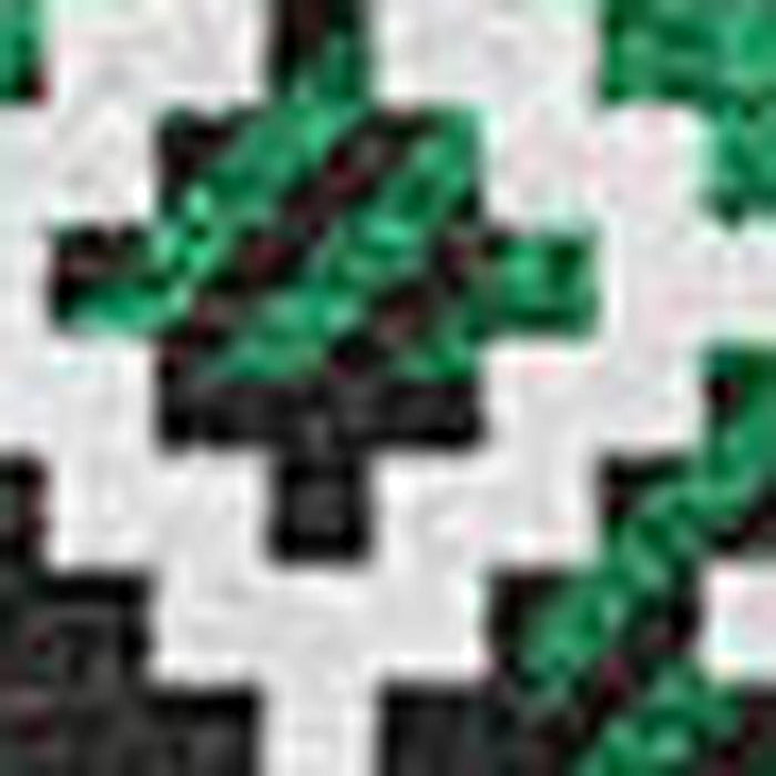 10' X 14' Abstract Geometric Washable Area Rug With UV Protection (701972) - Green / Black / Ivory