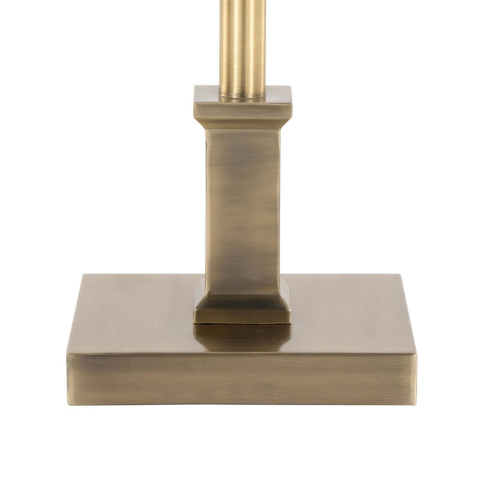 Perry - 60" Metal Floor Lamp - Antique Brass