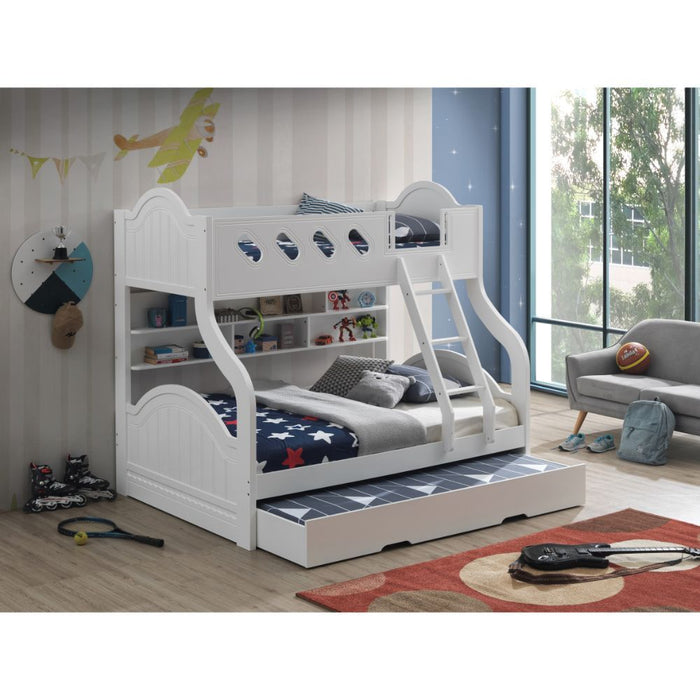 Grover - Twin Over Full Bunk Bed - White