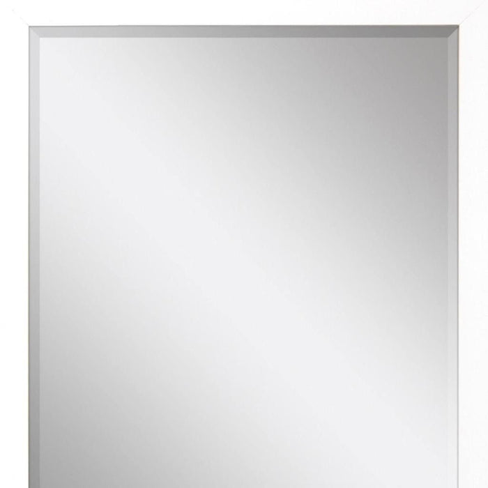 43" Framed Accent Mirror - White