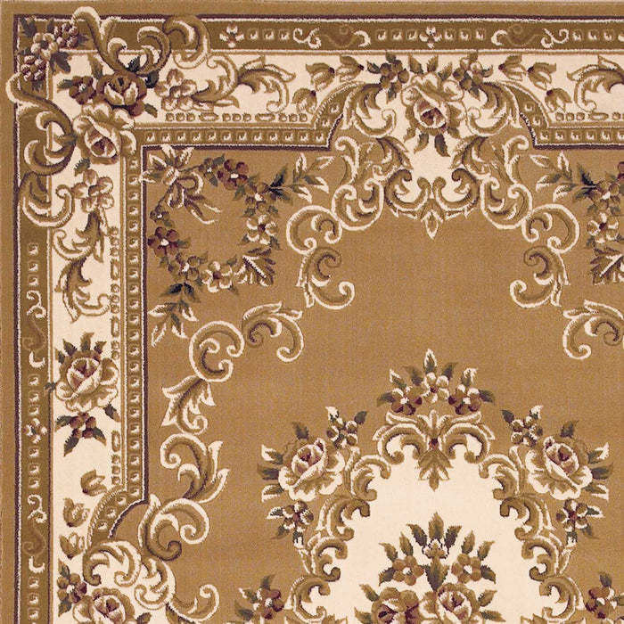 9' x 13' Area Rug - Beige And Ivory