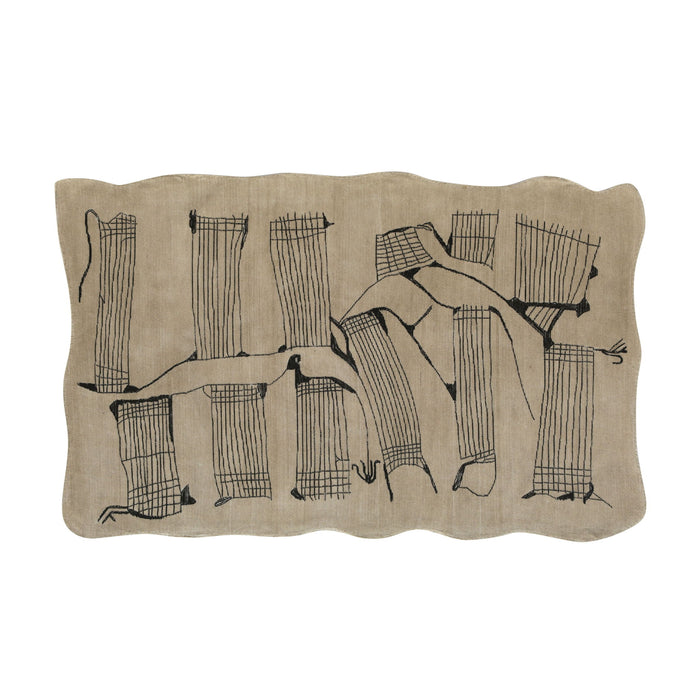 Mezzo - 5' x 8' Hand Tufted Wool Area Rug - Natural