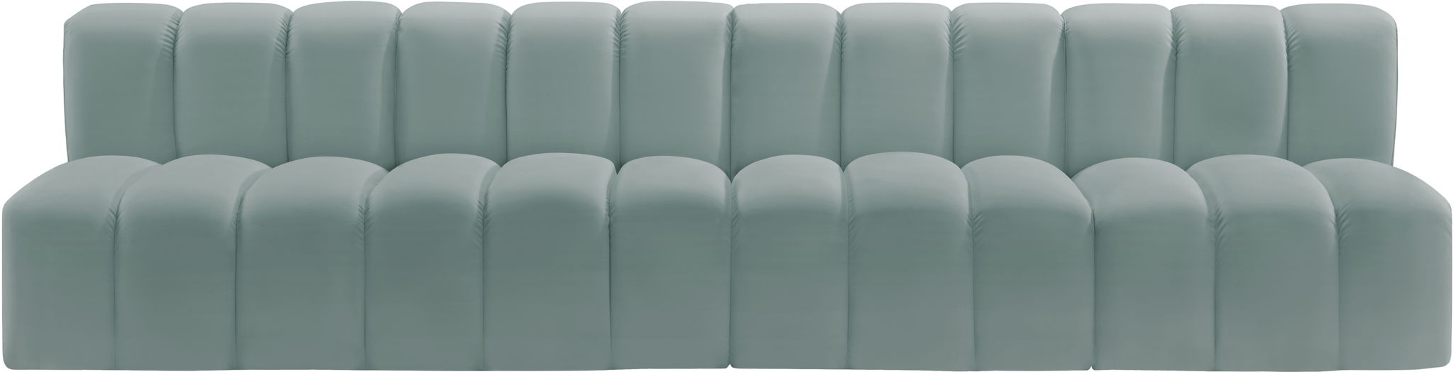 Arc - Faux Leather 4 Seats Modular Sofa