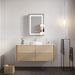 Giga bathroom medicine cabinet with LED mirror, anti-fog, waterproof, single door, touch switch, adjustable 3000K-6000K lighting