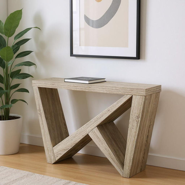 Abstract Console Table - Taupe
