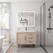 Giga LED bathroom medicine cabinet with mirror, built-in lights and defogger, modern wall-mounted storage for toiletries
