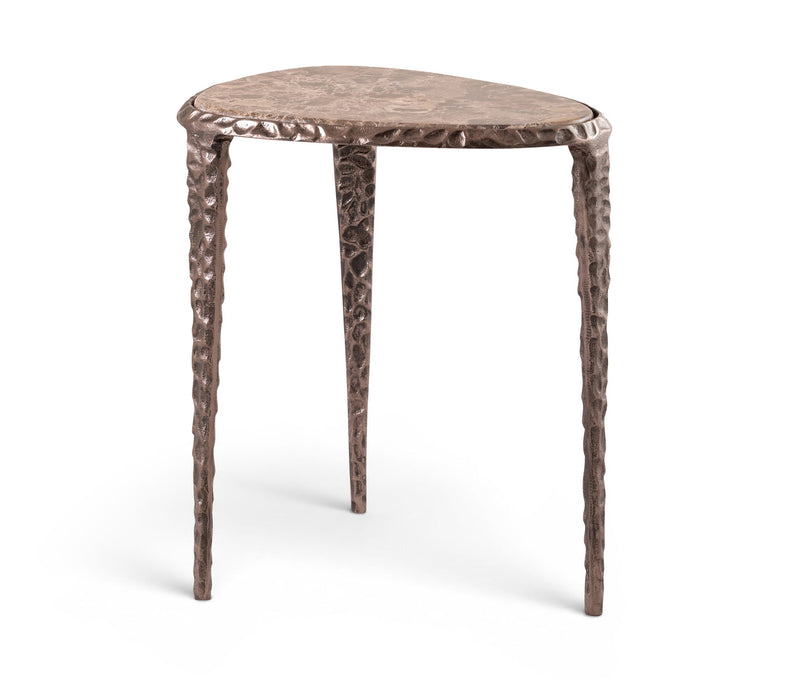 Gild - Aluminum Base And Genuine Marble Top Table