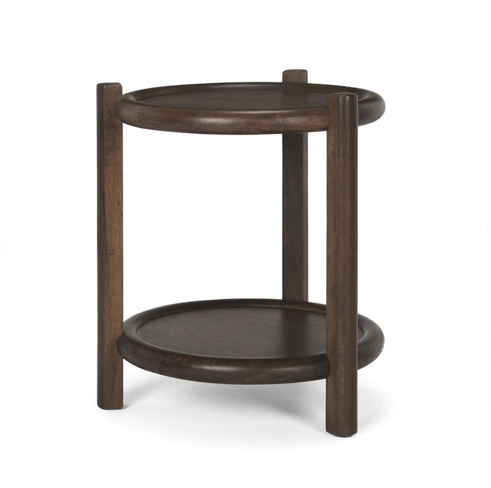 Solid Wood Tray Table (605616) - Dark Brown