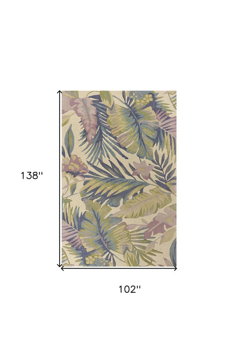102" x 138" Wool Rug - Pastel
