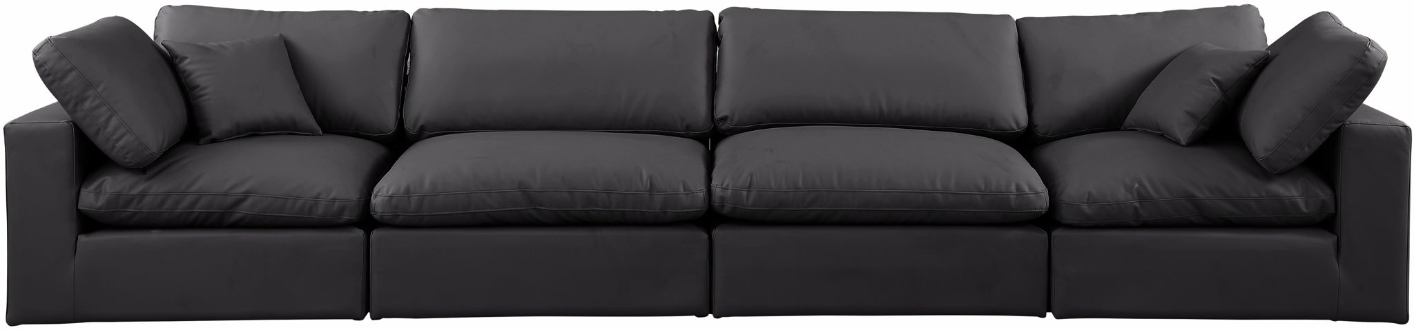 Comfy - Faux Leather Modular Sofa 4 Seats
