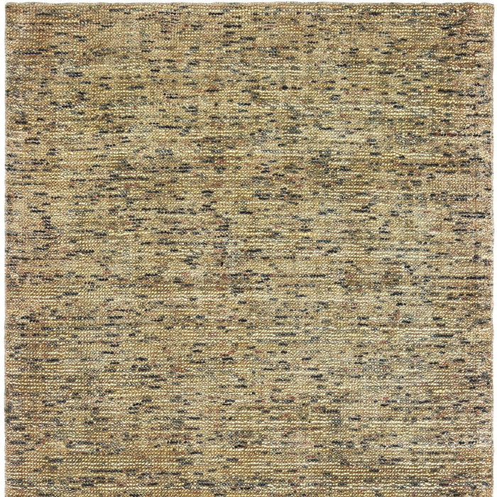 6' X 9' Hand Tufted Area Rug - Gold And Green