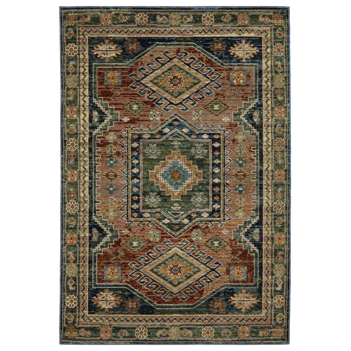 9' X 12' Tribal Area Rug - Blue