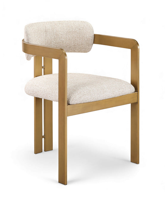 Aurum - Linen Textured Fabric Upholstered Dining Chair (Set of 2)