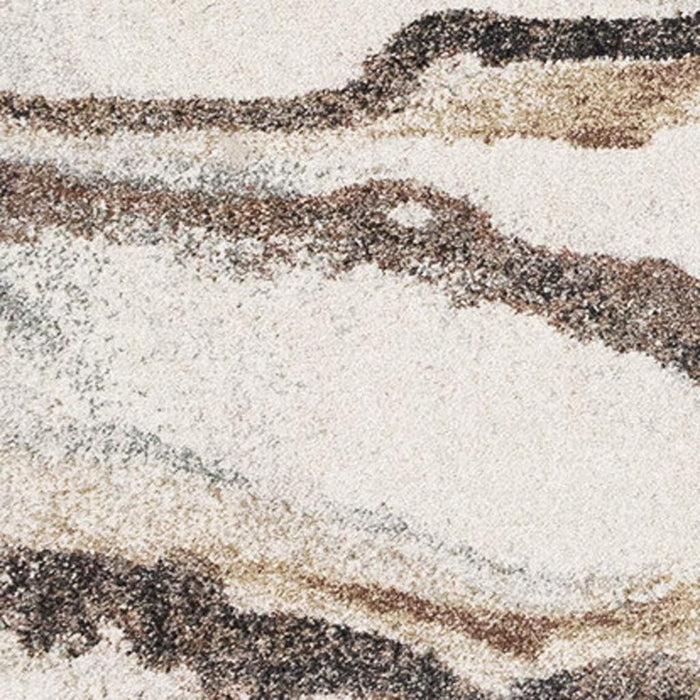 8' X 11' Abstract Area Rug (660043) - White / Gray