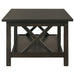 CoasterEssence Rachelle 3-piece rectangular coffee table set in dark merlot finish