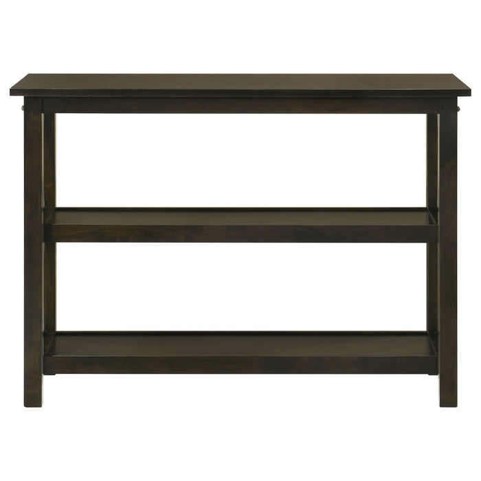 Rachelle 2-shelf Wood Entryway Console Table Dark Merlot