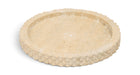 Russell Meridian Furniture travertine tray with rounded edges and natural stone surface for stylish serving and decorative use.