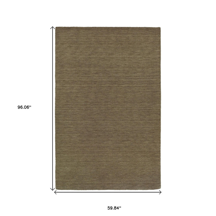5' X 8' Modern Wool Hand Tufted Area Rug - Gray
