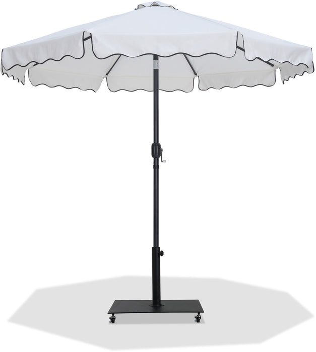 Amalfi - Aluminum Patio Umbrella - Black Base / Black Pole