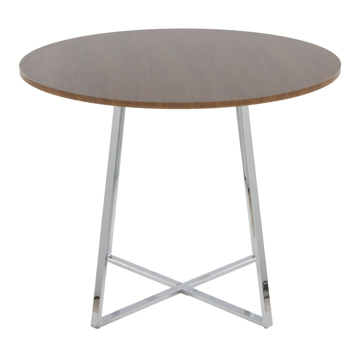 Cosmo - Canary Dining Table - Chrome Metal Base