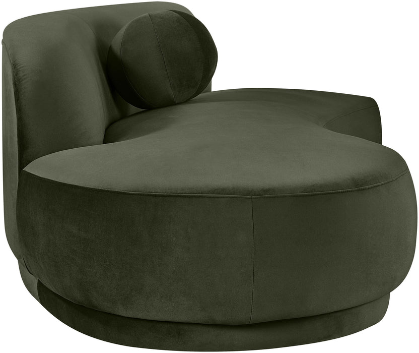 Avra - 86" Velvet Performance Fabric Upholstered Sofa
