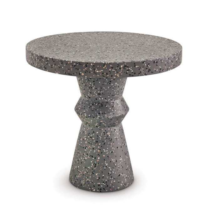 Ladera - Round End Table - Gray