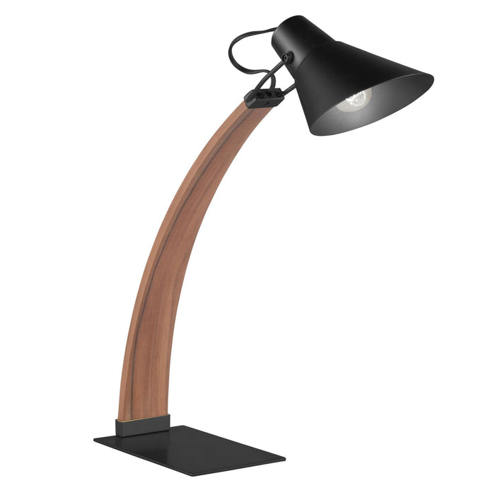 Noah - Table Lamp - Apple Wood And Black - 22.5"