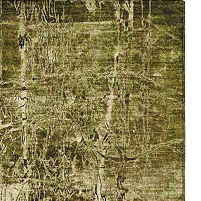 10' X 14' Abstract Washable Area Rug With UV Protection (649018) - Brown / Ivory