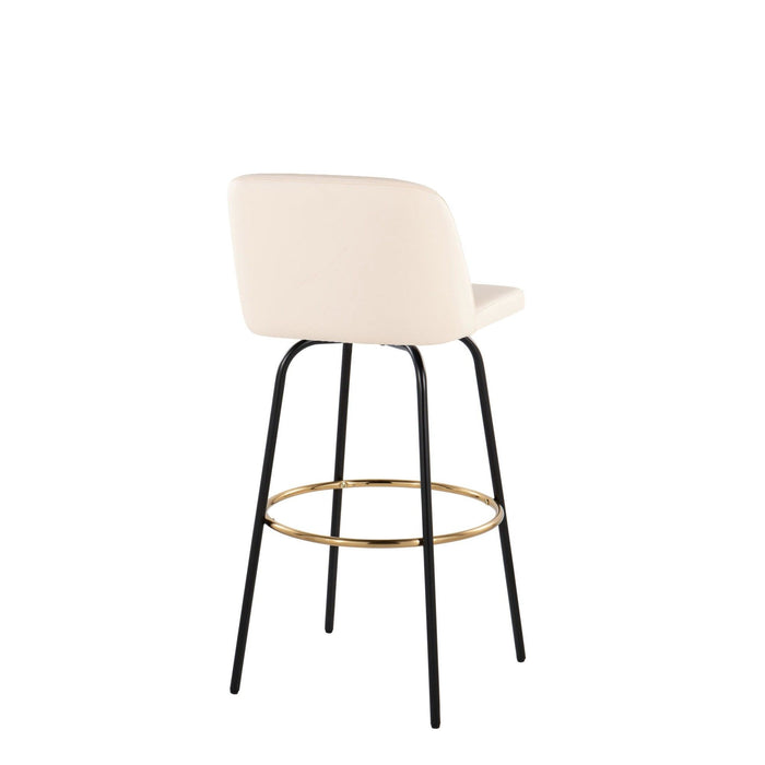 Toriano - 30" Fixed-Height Barstool (Set of 2) - White