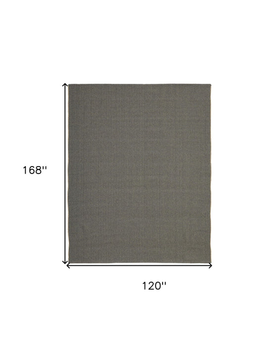 10' x 14' Hand Woven Polypropylene Area Rug - Green