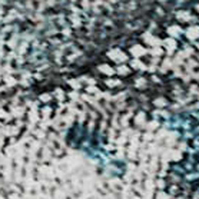 8' X 10' Copper Abstract Washable Area Rug With UV Protection - Teal