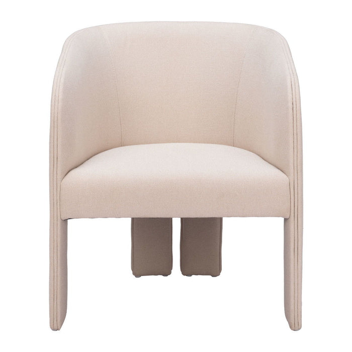 25" Modern Upholstered Arm Chair - Beige