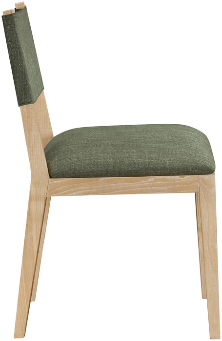 Avon - Linen Textured Performance Fabric Upholstered Dining Side Chair (Set of 2)