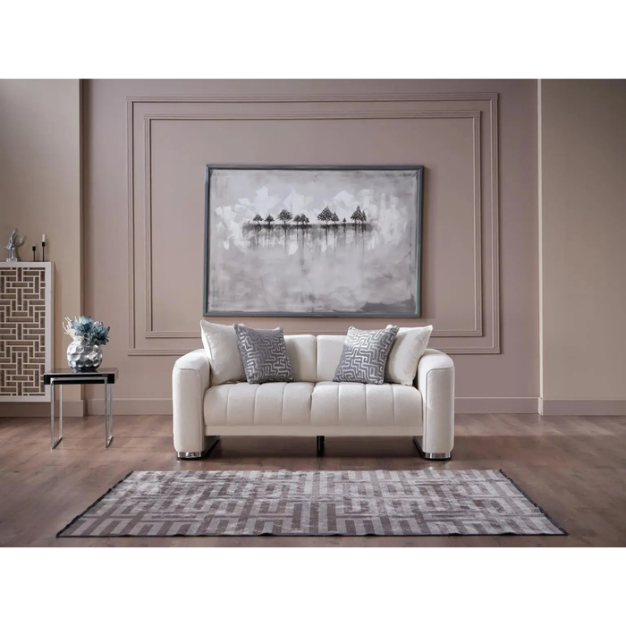 Bellona Venice Living Room Set - MERIT CREAM PLAIN