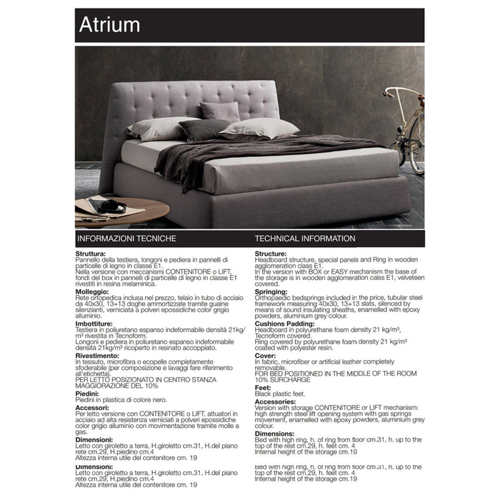 J & M Furniture Atrium King Storage Bed
