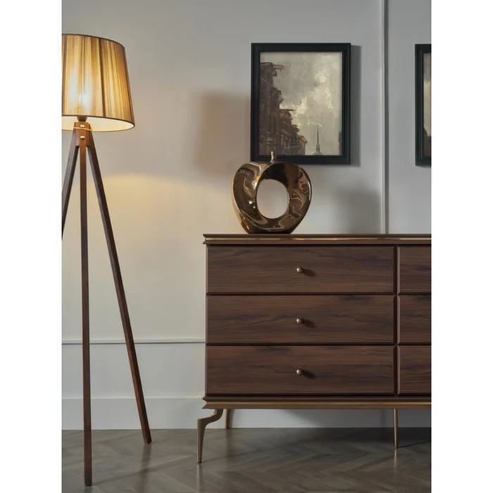 Bellona Montego 6 Drawer Dresser - MNT Walnut