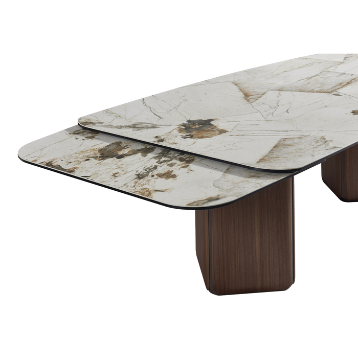 J & M Furniture RH Breccia Extension Dining Table