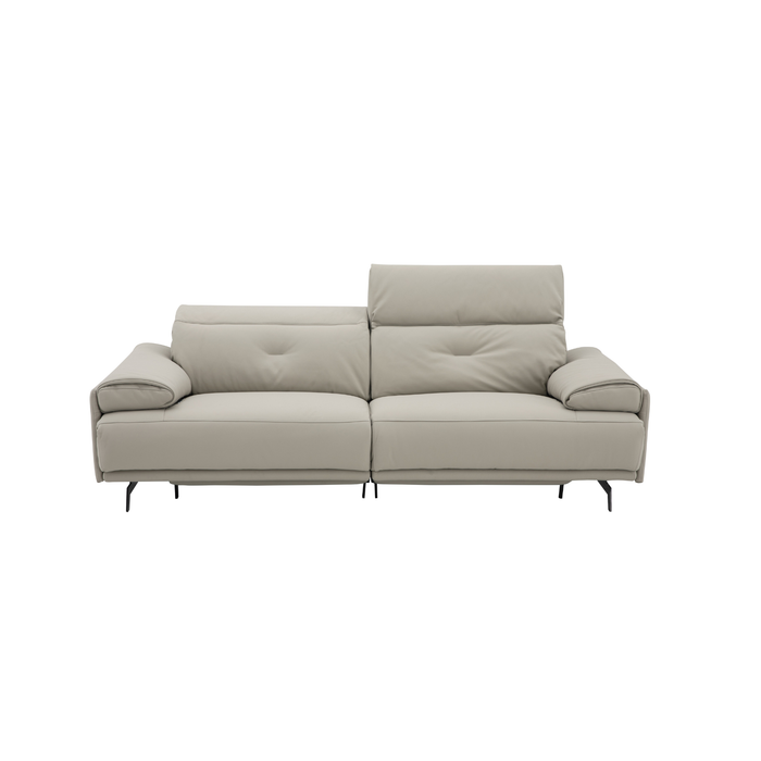 J & M Furniture Dolce Vita Reclining Sofa Set in Milk Tea