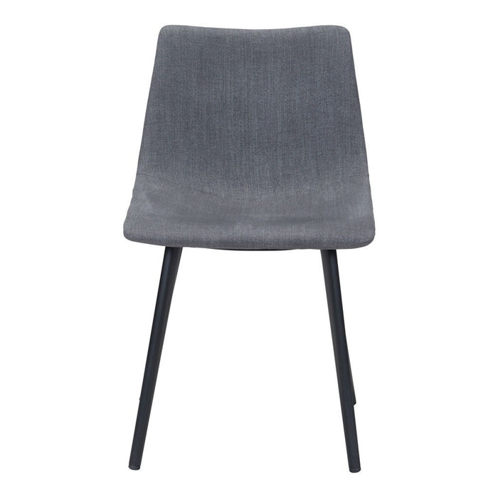 Fabric Dining Side Chairs (Set of 2) - Gray