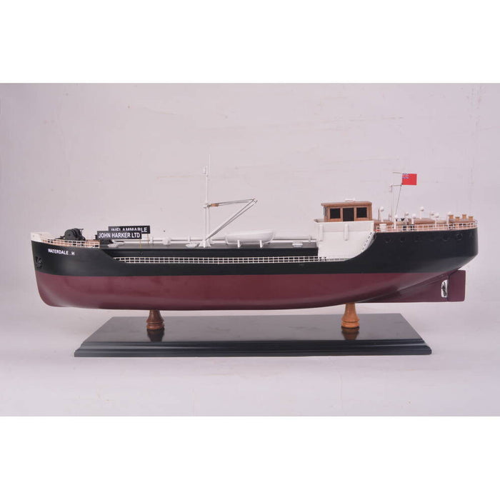 Hand Painted Model Boat (624235) - Black / Dark Brown