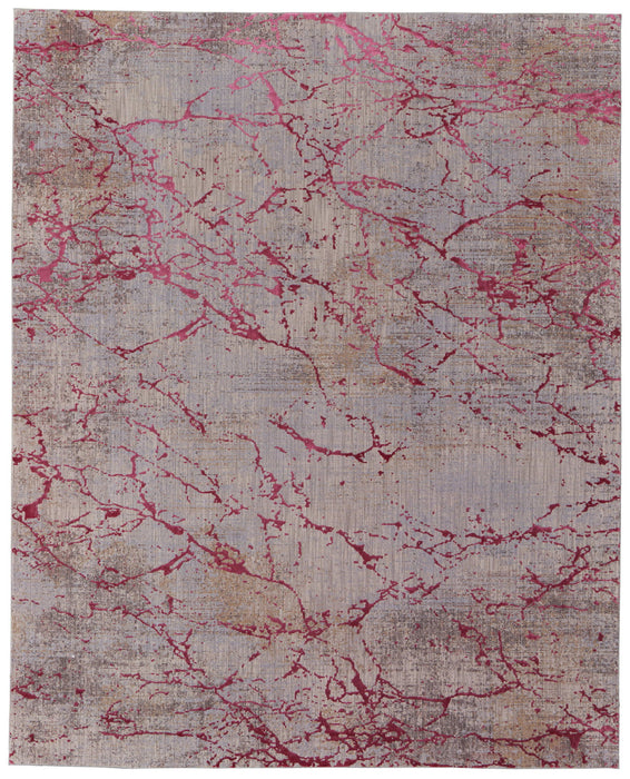 12' X 15' Abstract Area Rug - Pink
