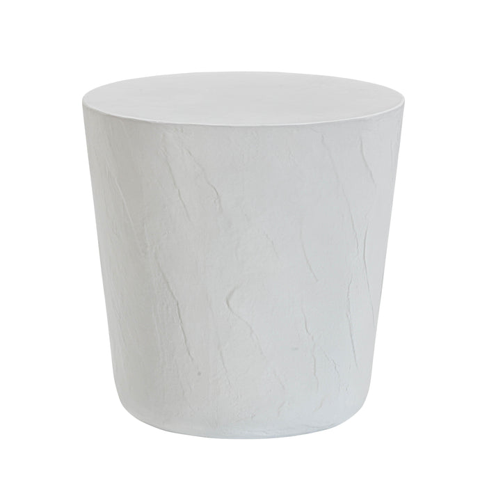 Margot - Faux Plaster Indoor / Outdoor Concrete Stool - Light Gray