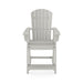 Giga Adirondack style counter chair made of HDPE poly lumber, perfect for dining, patio, or garden seating.