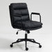 Giga ergonomic mid-back office swivel chair with wheels, padded armrests, and adjustable height for comfortable home office use.