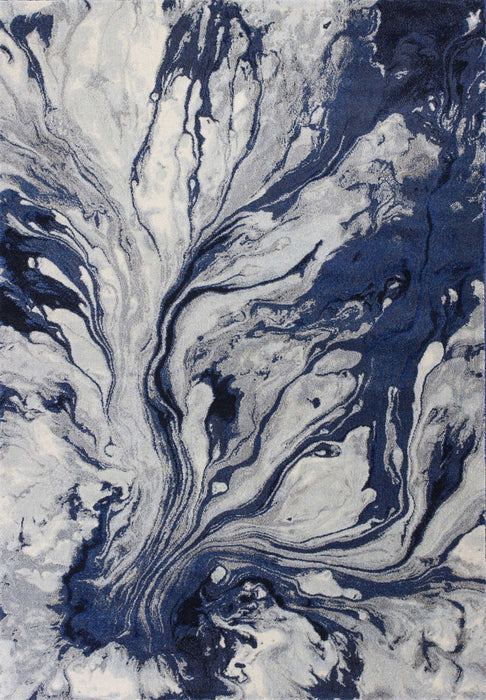 7.8' x 10.8' Polypropylene Area Rug - Blue