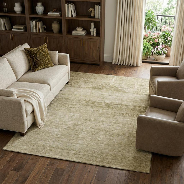 10' X 14' Oriental Washable Area Rug With UV Protection (695936) - Beige / Taupe