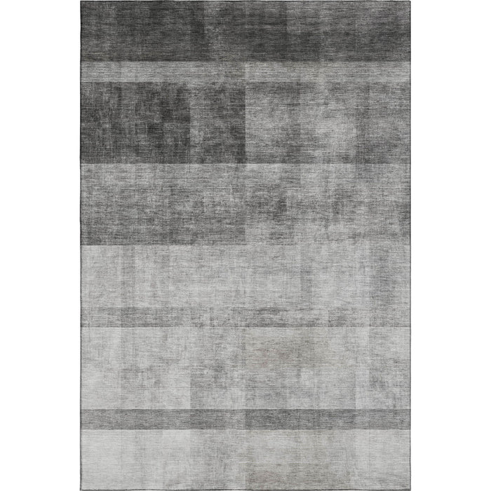 9' X 12' Abstract Washable Area Rug With UV Protection (649629) - Gray / Ivory