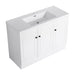 Giga contemporary freestanding bathroom vanity with resin sink and soft-close cabinet doors, modern and stylish bathroom furniture