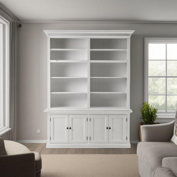 Adjustable Four Tier Bookcase (397127) - White